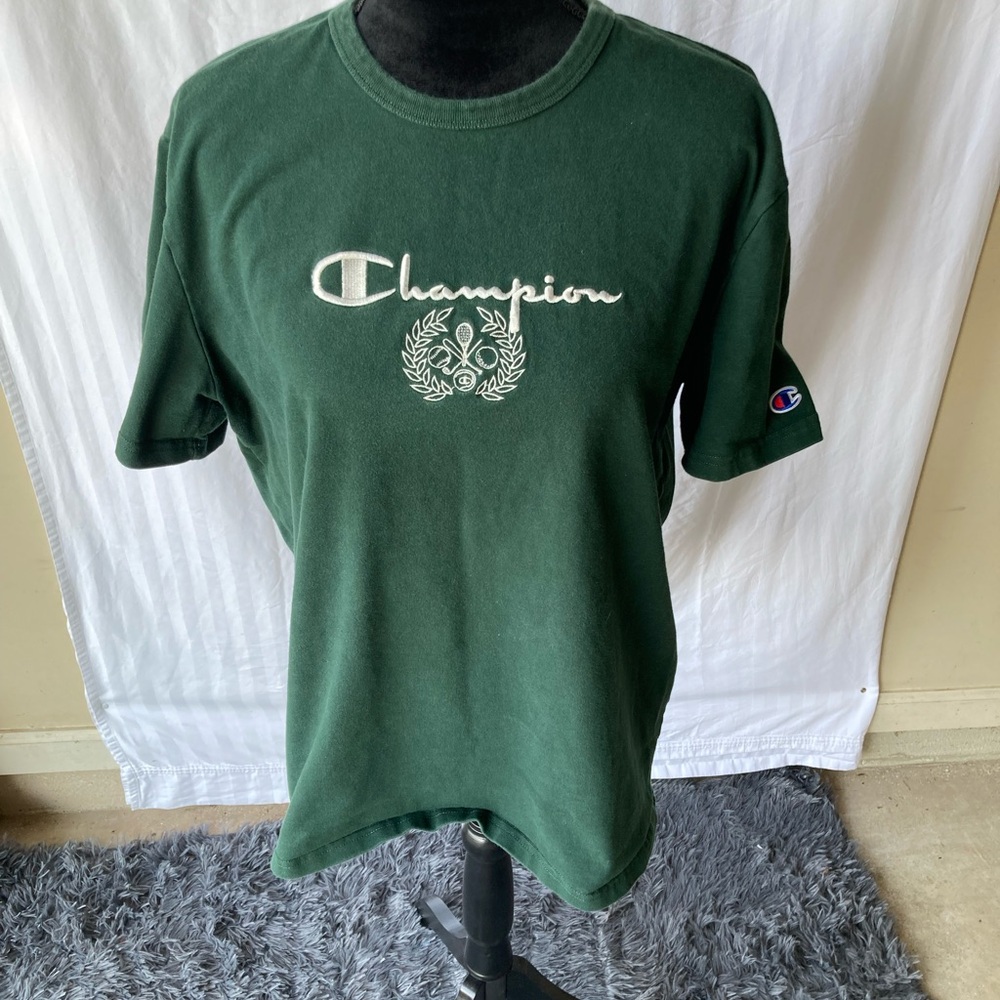 Champion Dark Green Short Sleeve Tee